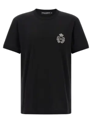 Heraldic patch t-shirt DOLCE & GABBANA Black