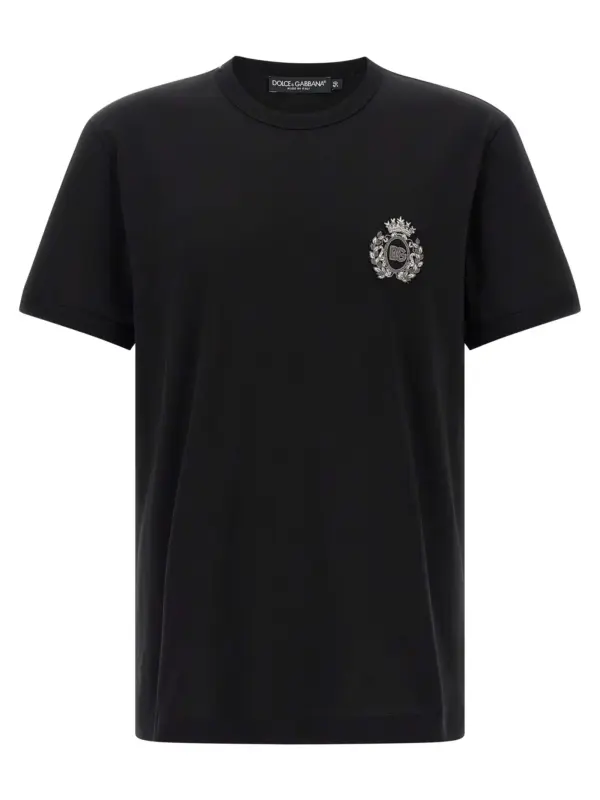 Heraldic patch t-shirt DOLCE & GABBANA Black