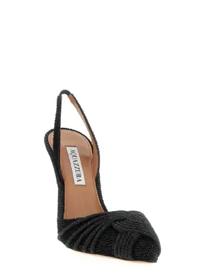 'Gatsby' slingback GASHIGL1SHVBLACK AQUAZZURA Black