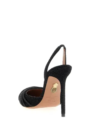 'Gatsby' slingback Woman AQUAZZURA Black
