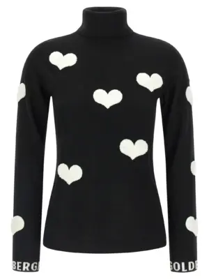 'Bacio' turtleneck sweater GOLDBERGH White/Black