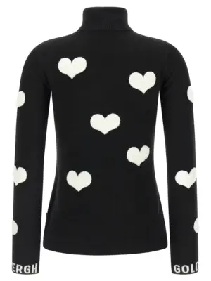 'Bacio' turtleneck sweater GB400252549008 GOLDBERGH White/Black
