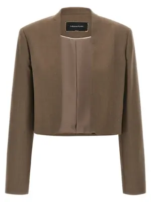 Bolero blazer FABIANA FILIPPI Brown