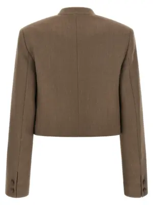 Bolero blazer GCD225F649L660VR1 FABIANA FILIPPI Brown