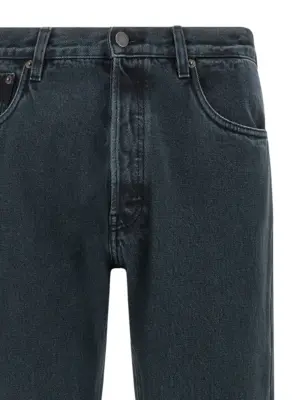 'over-dyed' cotton jeans Man PRADA Blue