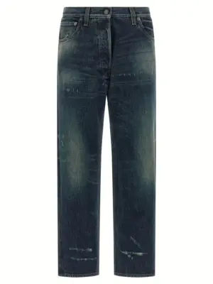 Distressed jeans PRADA Blue