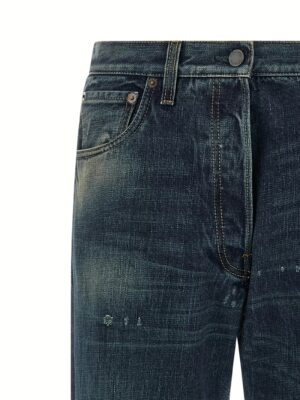 Distressed jeans Woman PRADA Blue