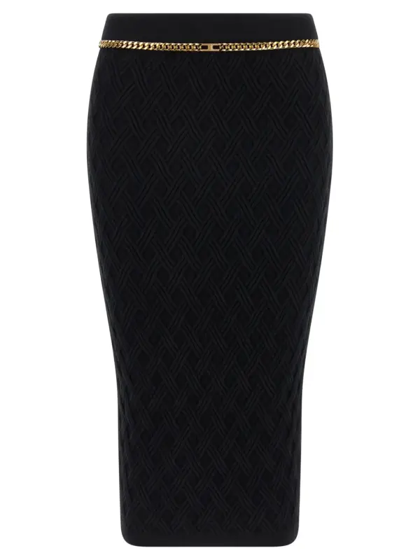 Diamond skirt ELISABETTA FRANCHI Black