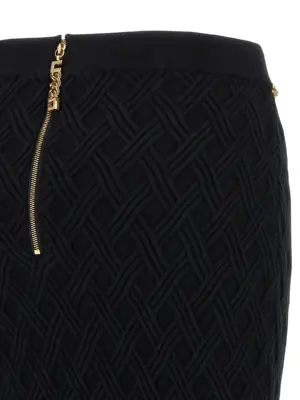 Diamond skirt 50% viscose 28% polyester 22% polyamide ELISABETTA FRANCHI Black
