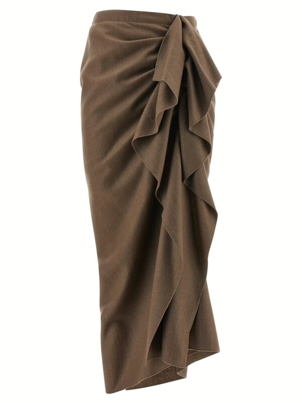 Pinstripe skirt FABIANA FILIPPI Beige