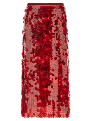 Sequin skirt FABIANA FILIPPI Red