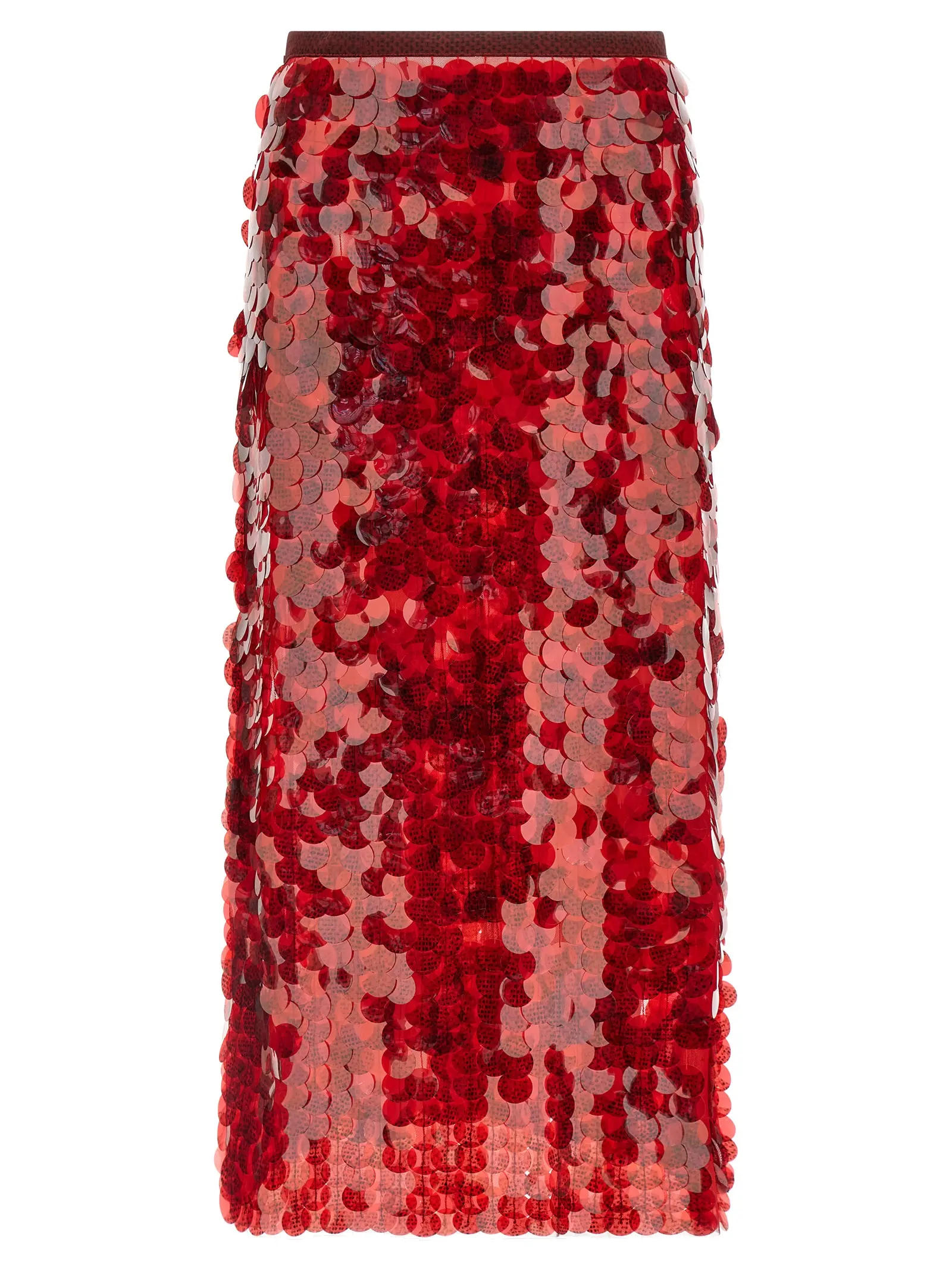 Спідниця Sequin Fabiana Filippi Червона 1 Sequin skirt FABIANA FILIPPI Red