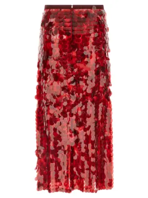 Sequin skirt GND225F826L6383045 FABIANA FILIPPI Red