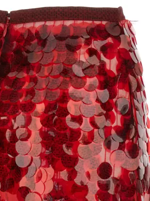 Sequin skirt 100% polyamide FABIANA FILIPPI Red