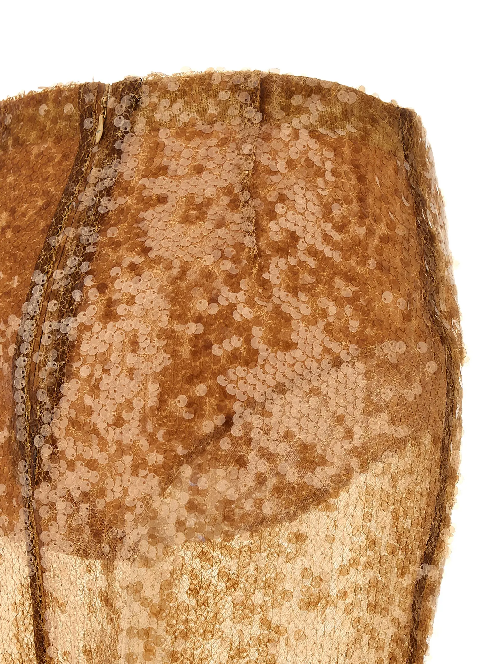 Спідниця Elisabetta Franchi Sequin Бежева 4 Sequin skirt 100% polyester ELISABETTA FRANCHI Beige