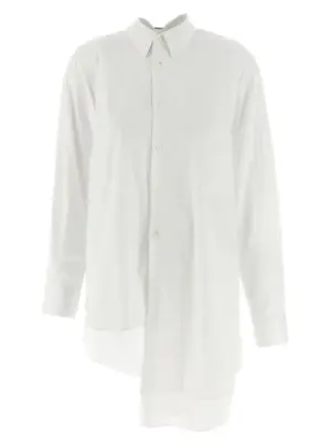 Asymmetric hem shirt COMME DES GARÇONS White