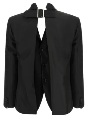 Double layer effect blazer GPJ0261 COMME DES GARÇONS Black