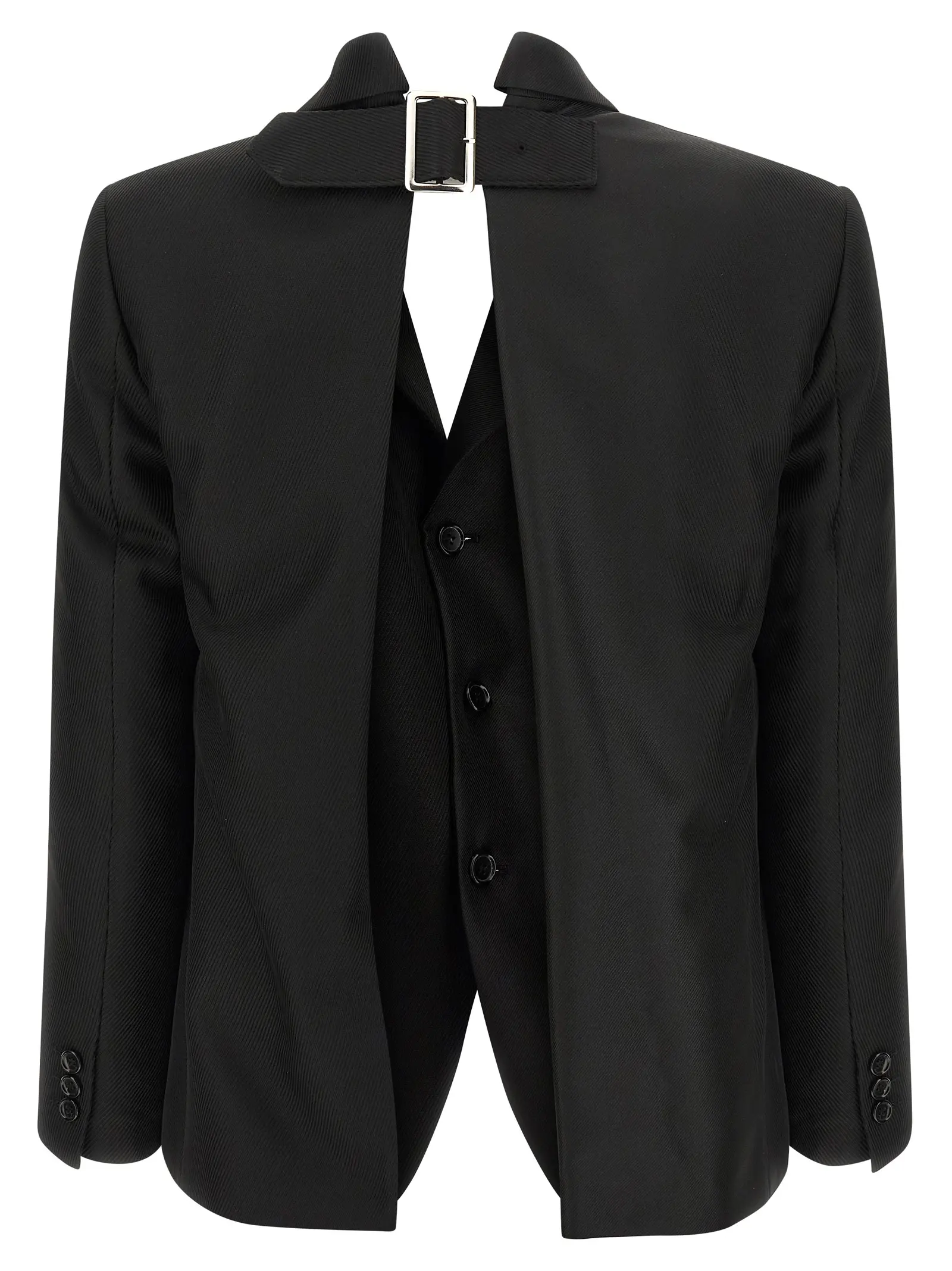 Піджак Double layer effect Comme Des Garçons Чорний 2 Double layer effect blazer GPJ0261 COMME DES GARÇONS Black