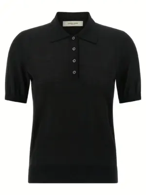 'Glenda' polo shirt GOLDEN GOOSE Black