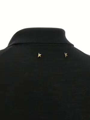 'Glenda' polo shirt 100% virgin wool GOLDEN GOOSE Black