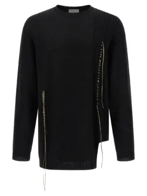 Embroidery sweater YOHJI YAMAMOTO Black