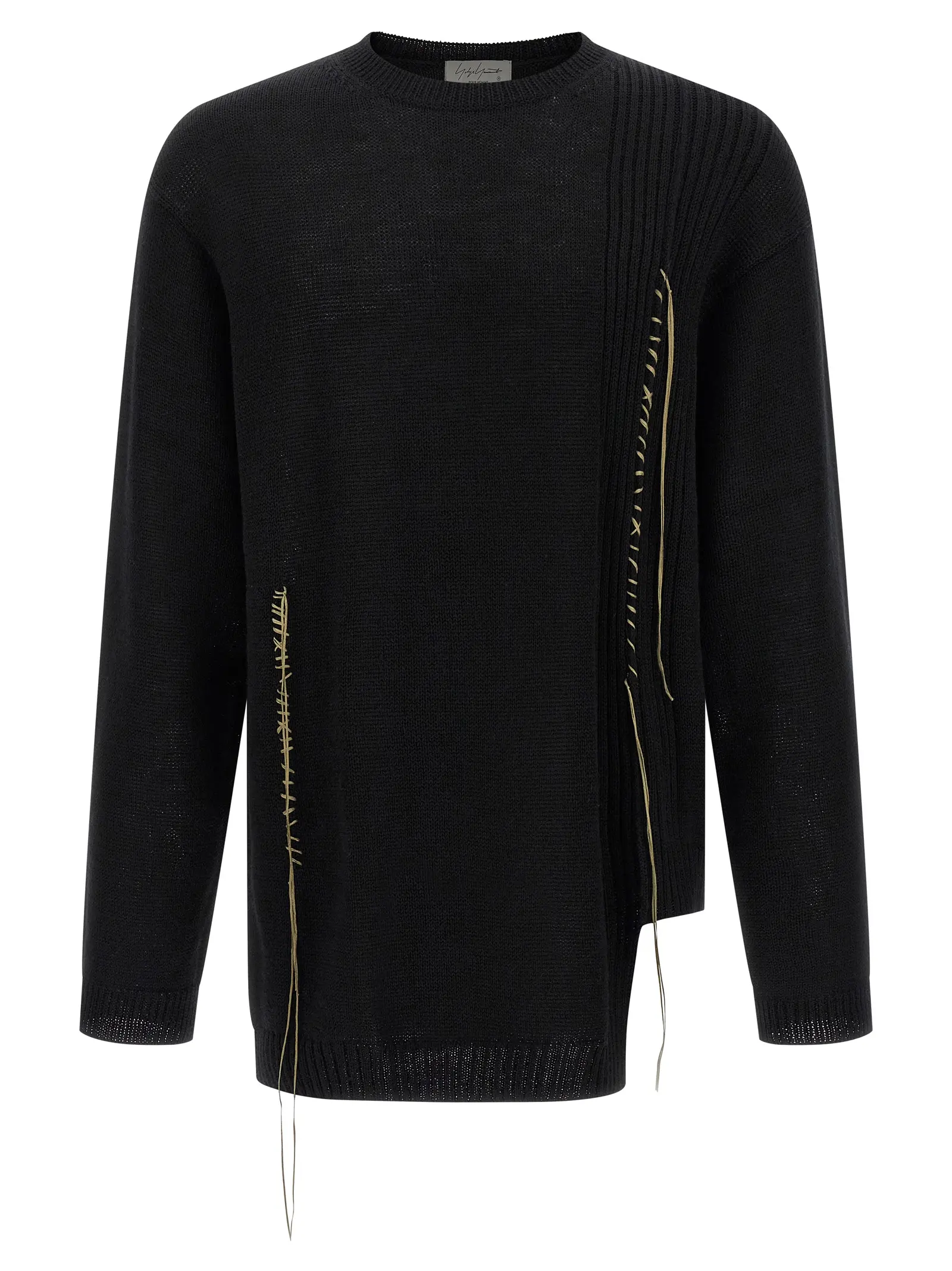 Светр Yohji Yamamoto Embroidery Чорний 1 Embroidery sweater YOHJI YAMAMOTO Black