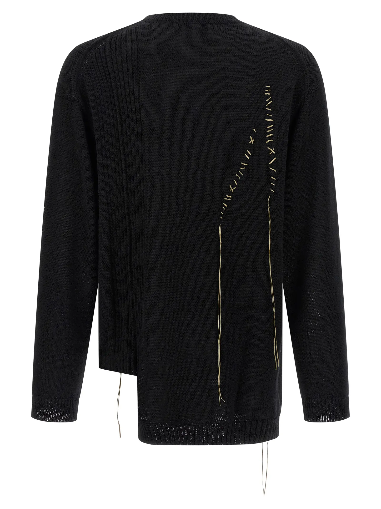 Светр Yohji Yamamoto Embroidery Чорний 2 Embroidery sweater HLK25196BLACK2 YOHJI YAMAMOTO Black