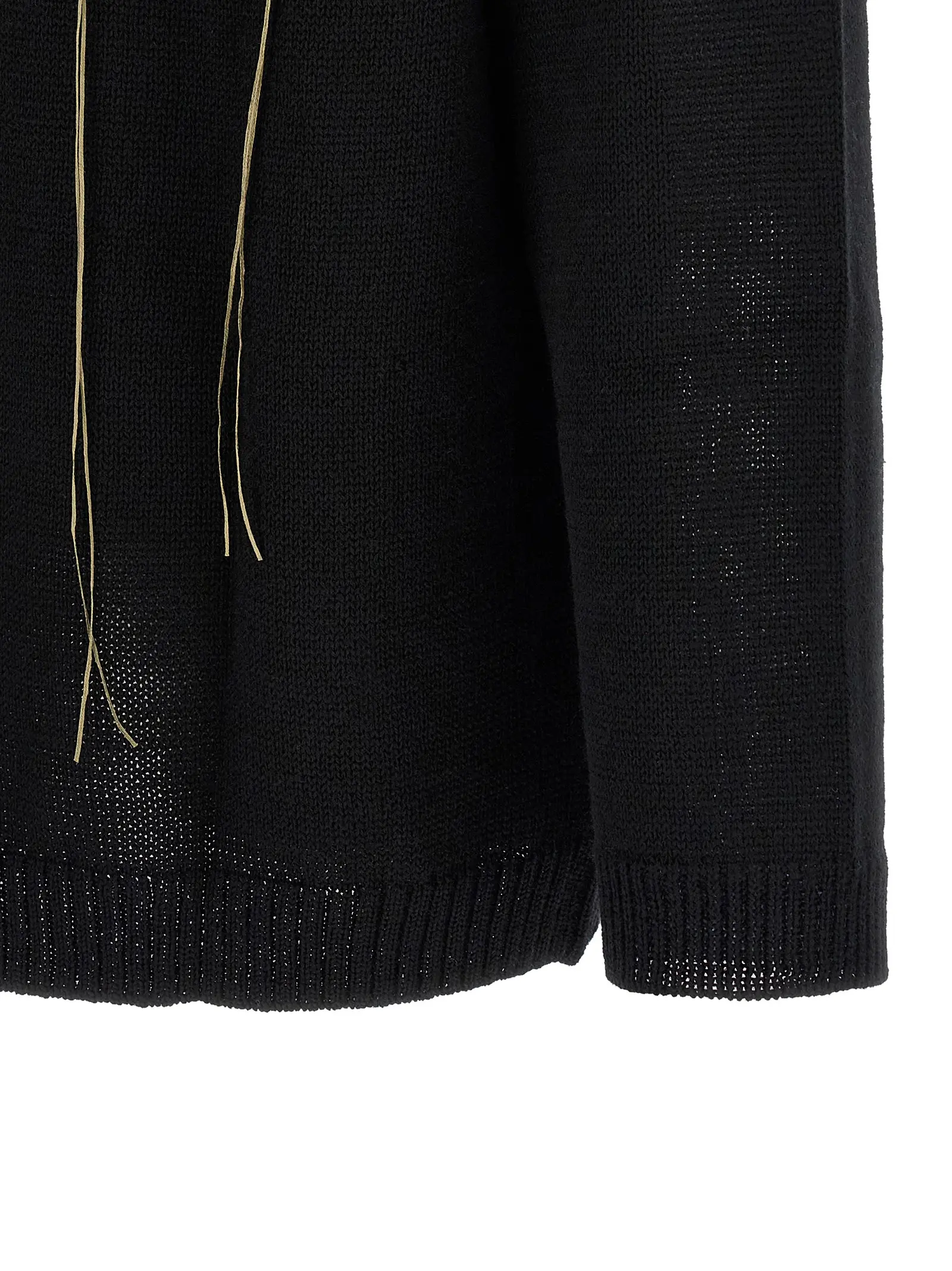 Светр Yohji Yamamoto Embroidery Чорний 4 Embroidery sweater 100% wool YOHJI YAMAMOTO Black