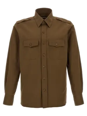 'Military' shirt TOM FORD Green