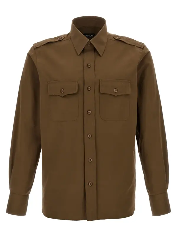 'Military' shirt TOM FORD Green