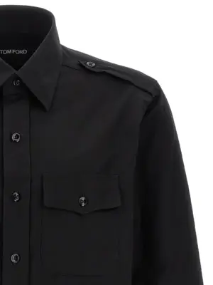 'Military' shirt Man TOM FORD Black