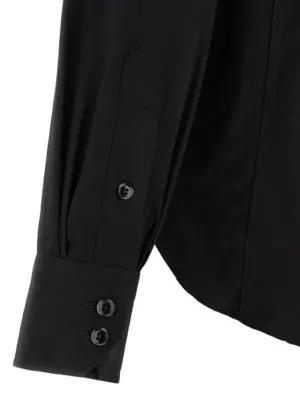 'Military' shirt 92% cotton 8% silk TOM FORD Black