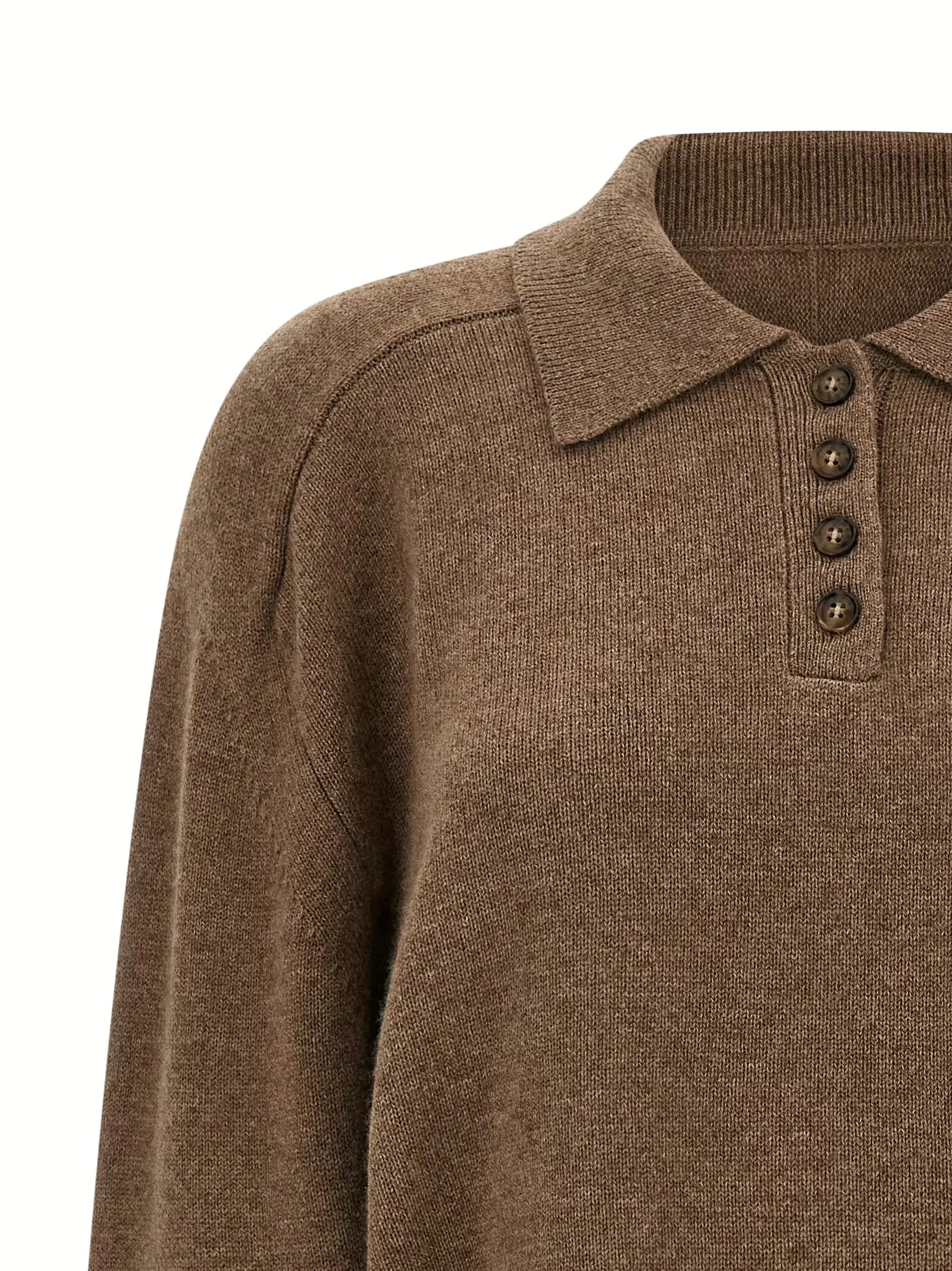 Светр Homere Loulou De Saison Коричневий 3 'Homere' sweater Woman LOULOU DE SAISON Brown