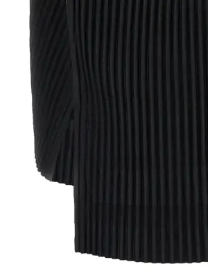 'Mc April' shirt 100% polyester HOMME PLISSE' ISSEY MIYAKE Black
