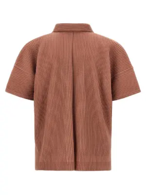 'Monthly Colors: July' shirt HP58JJ07226 HOMME PLISSE' ISSEY MIYAKE Brown