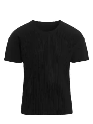 'Basics' T-shirt HOMME PLISSE' ISSEY MIYAKE Black