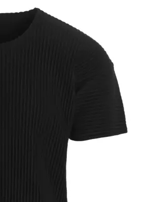 'Basics' T-shirt Man HOMME PLISSE' ISSEY MIYAKE Black