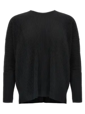 'Basics' T-shirt HOMME PLISSE' ISSEY MIYAKE Black