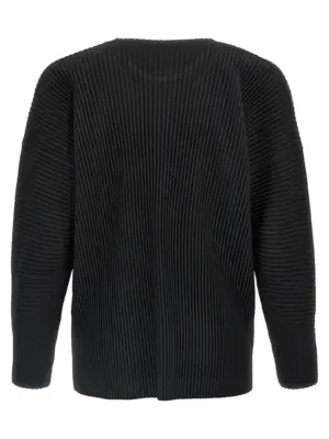 'Basics' T-shirt HP58JK52115 HOMME PLISSE' ISSEY MIYAKE Black