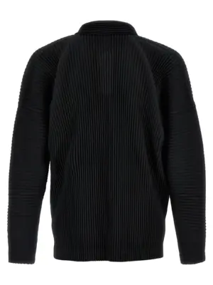 'Monthly Colors: August' polo shirt HP58JM08215 HOMME PLISSE' ISSEY MIYAKE Black