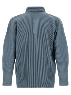 'Monthly Colors: August' polo shirt HP58JM08271 HOMME PLISSE' ISSEY MIYAKE Light Blue