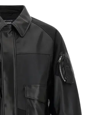 Panel construction bomber jacket Man COMME DES GARҪONS HOMME Black