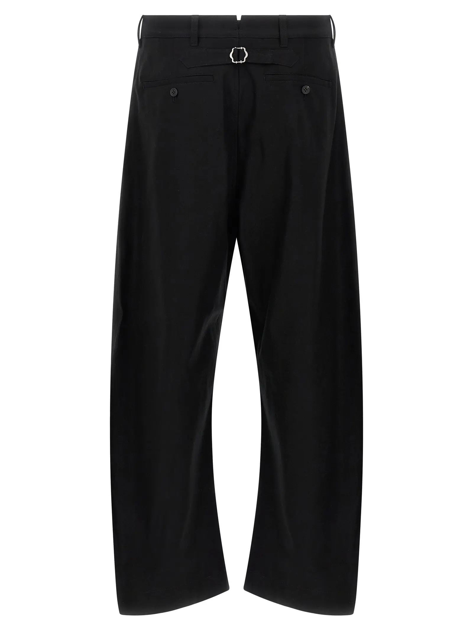 Штани Comme Des Garçons Homme Curved leg Чорні 2 Curved leg pants HPP0041 COMME DES GARҪONS HOMME Black