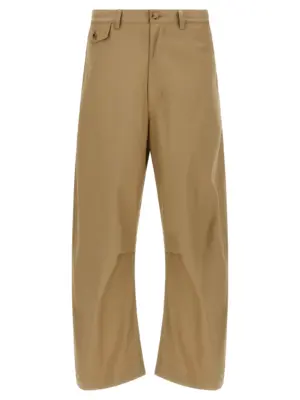 Curved leg pants COMME DES GARҪONS HOMME Beige