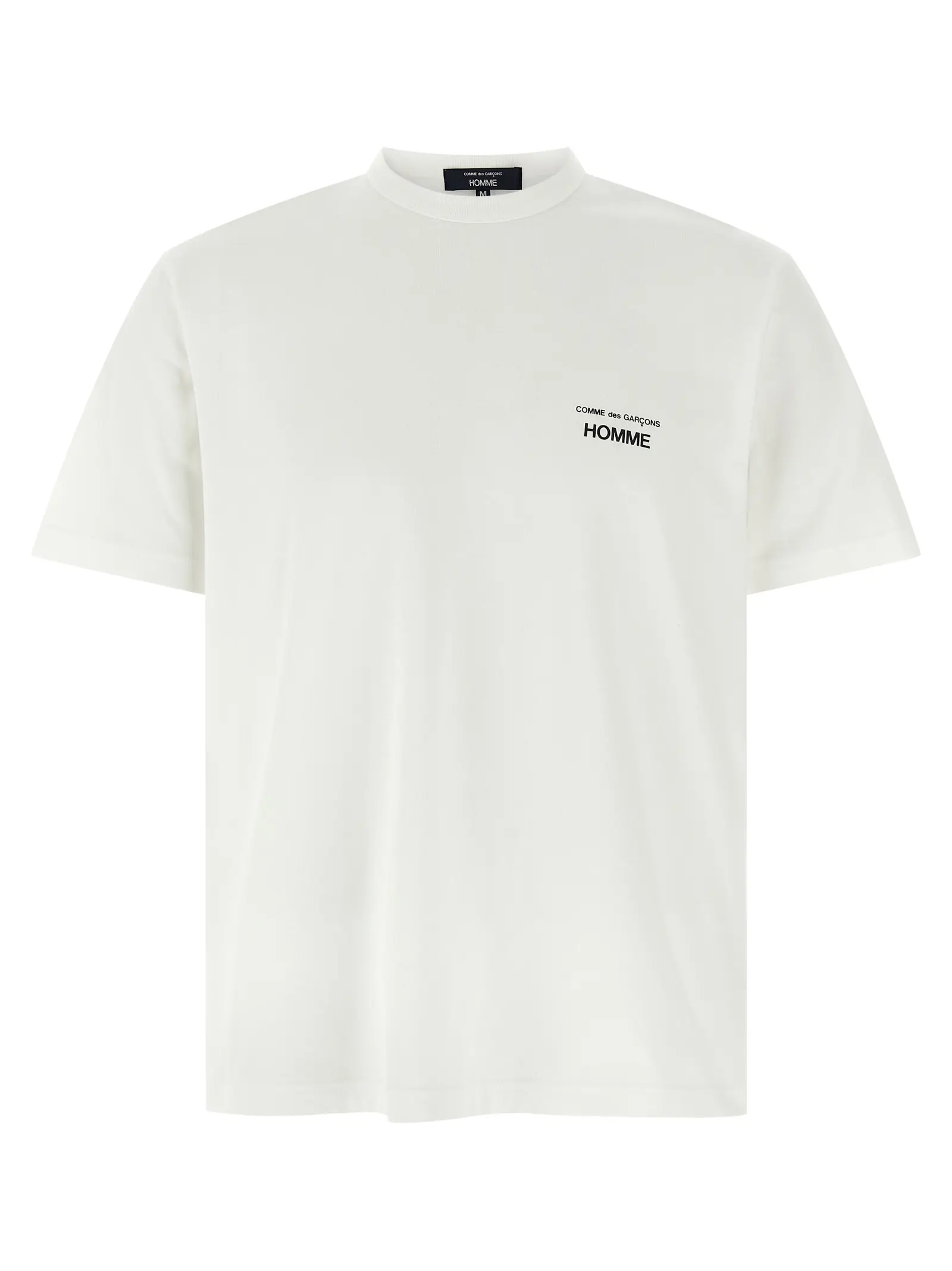 Футболка Comme Des Garçons Homme Logo Чорно-біла 1 Logo T-shirt COMME DES GARҪONS HOMME White/Black
