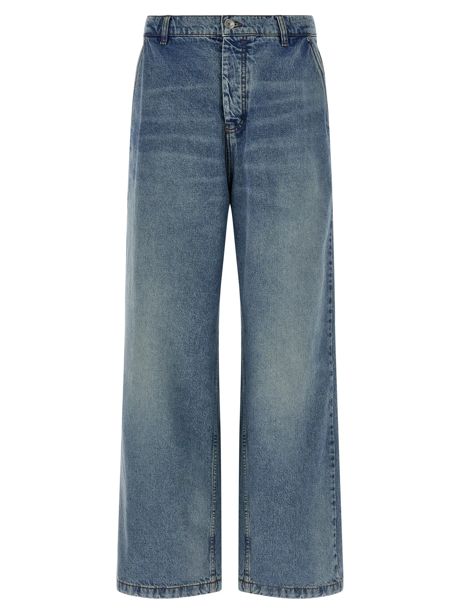 Джинси Ami Paris Wide leg Блакитні 1 Wide leg jeans AMI PARIS Light Blue