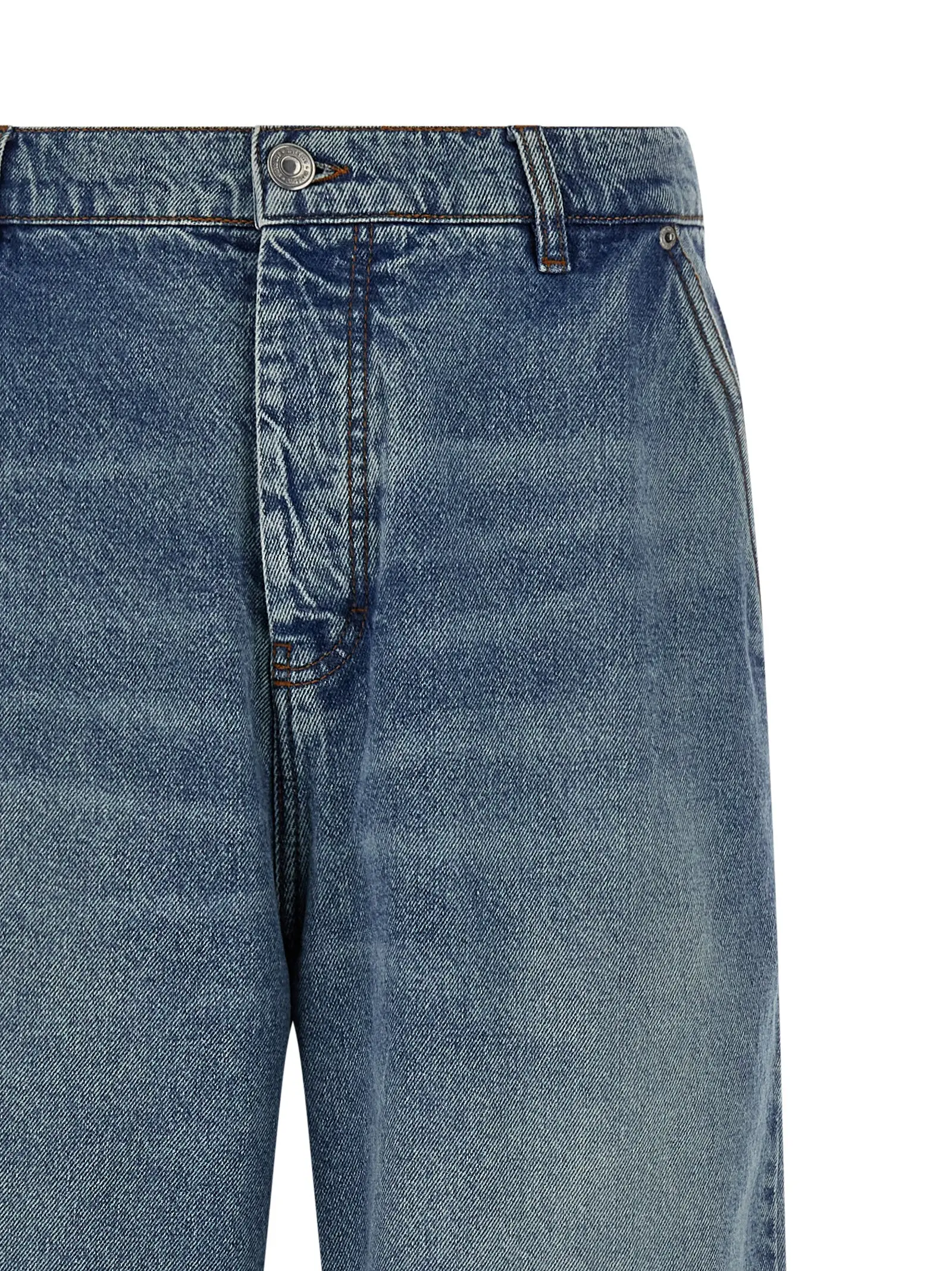 Джинси Ami Paris Wide leg Блакитні 3 Wide leg jeans Man AMI PARIS Light Blue