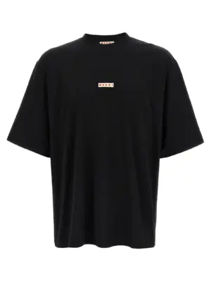 Logo patch t-shirt MARNI Black