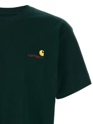 'American Script' T-shirt Man CARHARTT WIP Green