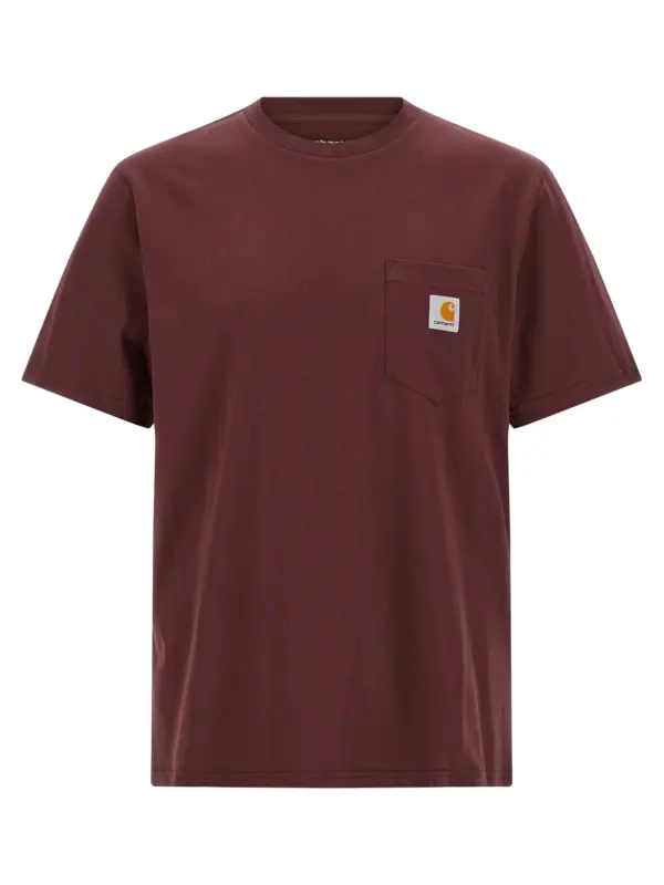 'Pocket' T-shirt CARHARTT WIP Bordeaux